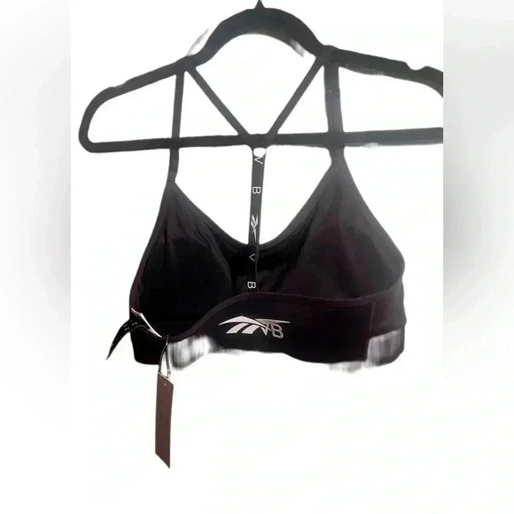NWT Reebok X Victoria Beckham  adjustable athletic casual yoga black bra top L - Picture 3 of 5